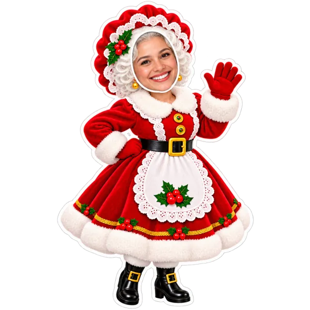 Modèle de personnage de Noël : Mère Noël