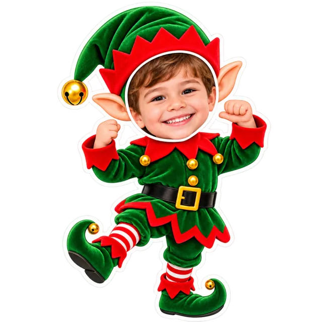 Modèle de personnage de Noël : Lutins