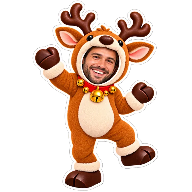 Modèle de personnage de Noël : Petit renne